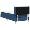 vidaXL Boxspringbett mit Matratze mit Kopfteil Blau 80 x 200 cm Stoff