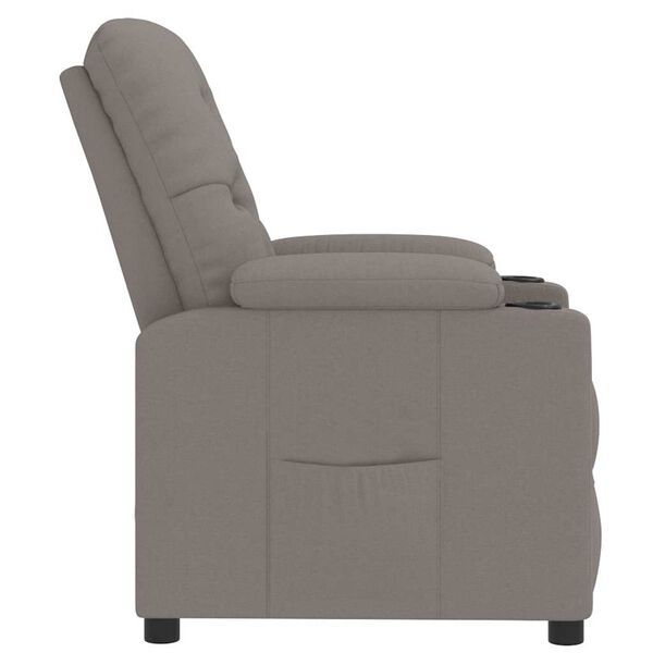 vidaXL Relaxsessel Taupe Stoff