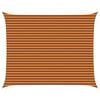 vidaXL Sonnensegel Orange und Braun 5 x 4 m 100 % Polyester Oxford