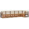 vidaXL Outdoor-Sofagarnitur 6 Stk. Natur Polyester
