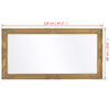 vidaXL Wandspiegel im Barock-Stil 120x60 cm Golden
