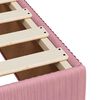 vidaXL Boxspringbett mit Matratze Rosa 180x200 cm Samt