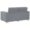 vidaXL Sofa 3 pcs Hellgrau 220 x 80 x 84 cm Leinenmischgewebe