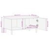 vidaXL Couchtisch 80x50x40 cm Massivholz Akazie