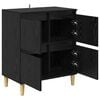 vidaXL Sideboard Schwarz Eichen-Optik 60 x 35 x 70 cm Holzwerkstoff