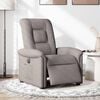 vidaXL Relaxsessel Elektrisch Taupe Stoff