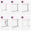 Kellerfenster RISOR Anthrazit 50 x 50 cm PVC und Glas