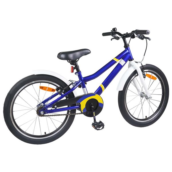 vidaXL Kinderfahrrad 20 Zoll f&uuml;r 6-11 Jahre alt Blau Wei&szlig;