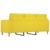 vidaXL 3-Sitzer-Sofa Hellgelb 180 cm Stoff