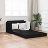 vidaXL Schlafsofa 110cm Schwarz Stoff