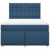 vidaXL Boxspringbett mit Matratze Blau 140x200 cm Stoff