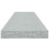 vidaXL Schweberegale 2 Stk. Betongrau 90x23,5x3,8 cm MDF