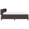 vidaXL Boxspringbett mit Matratze Dunkelbraun 200 x 200 cm Stoff