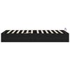 vidaXL Ottoman Bettgestell Schwarze Eiche 203 x 90 x 25 cm