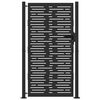 vidaXL Gartentor Schwarz 110 x 205 cm Pulverbeschichteter Stahl