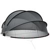 vidaXL Pool-Dome Schwarz 405 x 405 x 192 cm