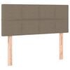 vidaXL Boxspringbett mit Matratze Taupe 90x200 cm Stoff