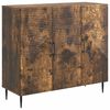 vidaXL Sideboard Ger&auml;ucherte Eiche 89 x 34,5 x 80 cm Holzwerkstoff