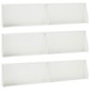 vidaXL St&uuml;tzmauer 6 stk. 100 x 12 x 40 cm Stahl Wei&szlig;