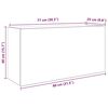 vidaXL Bad-Wandschrank Schwarz 80x25x40 cm Holzwerkstoff