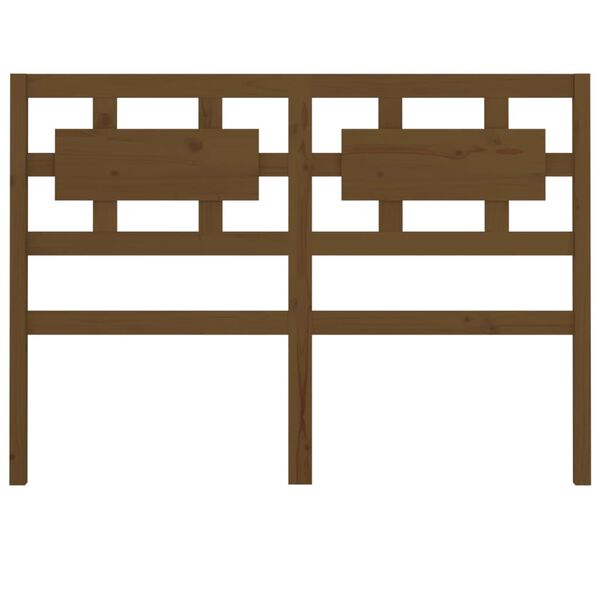 vidaXL Bett-Kopfteil Honigbraun 205,5x4x100 cm Massivholz Kiefer