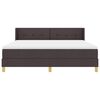 vidaXL Boxspringbett mit Matratze Dunkelbraun 200 x 180 cm Stoff