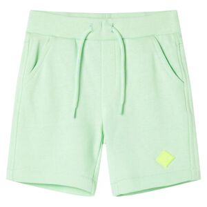 vidaXL Kindershorts mit Kordelzug Knallgr&uuml;n 128