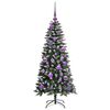 vidaXL K&uuml;nstlicher Weihnachtsbaum mit 150 LEDs mit St&auml;nder Gr&uuml;n 120 cm