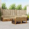 vidaXL Outdoor-Sofagarnitur mit Kissen 8 pcs Natur und Beige