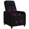vidaXL Massage Relaxsessel Schwarz Stoff