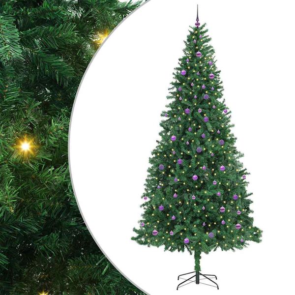 vidaXL K&uuml;nstlicher Weihnachtsbaum mit 300 LEDs mit St&auml;nder Gr&uuml;n 300 cm