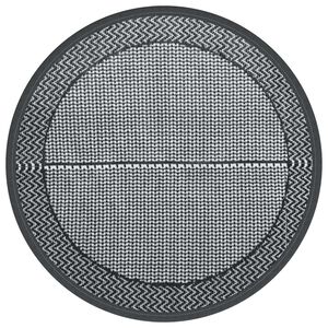 vidaXL Outdoor-Teppich ARAKIL Grau &Oslash;160 cm PP