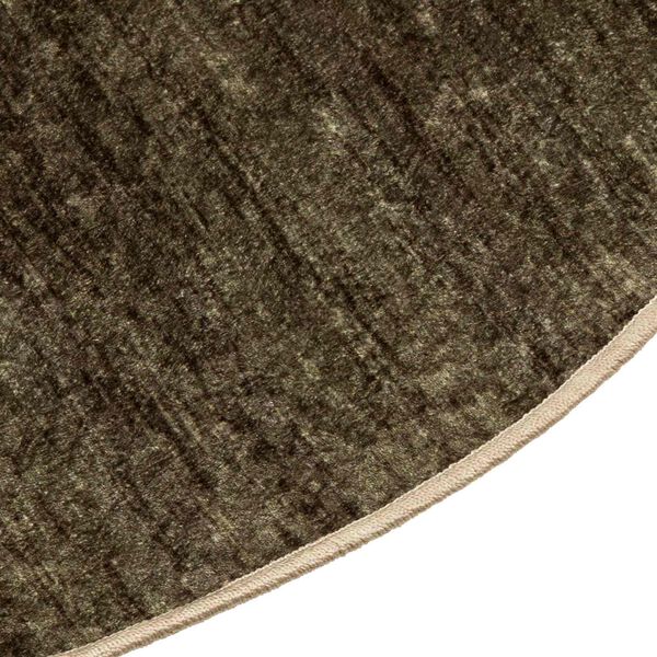 vidaXL Teppichl&auml;ufer MARSA Waldgr&uuml;n &Oslash; 120 cm Polyester und PVC