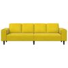vidaXL Wohnzimmer Couch Gelb 250 x 77 x 76 cm