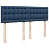 vidaXL Boxspringbett mit Matratze Blau 140x200 cm Stoff