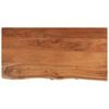 vidaXL Tischplatte 80x40x3,8 cm Rechteckig Massivholz Akazie Baumkante