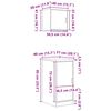 vidaXL Garagenschr&auml;nke 2 Stk. Grau Sonoma Holzwerkstoff