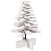 vidaXL Weihnachtsbaum zum Schm&uuml;cken Wei&szlig; 60 cm Massivholz Kiefer