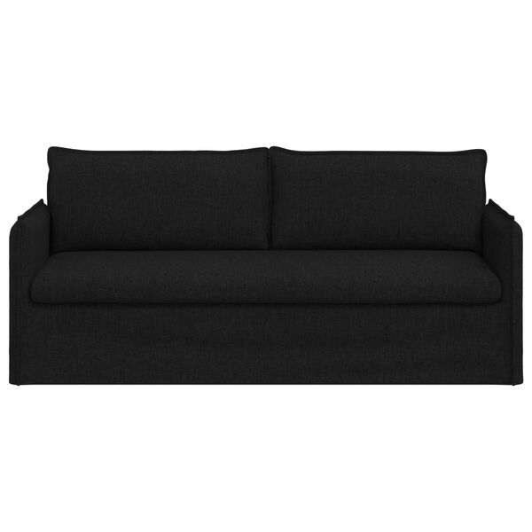 vidaXL Sofa 180cm Schwarz Metall