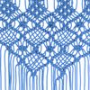 vidaXL Makramee Vorhang Blau 140x240 cm Baumwolle