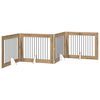 vidaXL Klappbares Hundetor mit St&auml;ndern 4 pcs Artisan-Eiche 401 cm