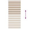 vidaXL Doppelrollo Sandbraun 95x200 cm Stoffbreite 90,9 cm Polyester