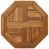 vidaXL Tischplatte 40x40x2,5 cm Achteckig Massivholz Teak