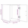 vidaXL Wandschrank Artisan-Eiche 30 x 42,5 x 39,5 cm Holzwerkstoff