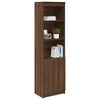 vidaXL Highboard Braun Eichen-Optik 50x35x180 cm Holzwerkstoff