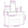 vidaXL Schminktisch mit Regal Altholz 100 x 40 x 130 cm Holzwerkstoff