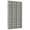 vidaXL CD-Schrank Betongrau 102x16x177,5 cm Holzwerkstoff