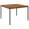 vidaXL Gartentisch Natur und Kaffee 110 x 108,5 x 75 cm