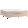 vidaXL Boxspringbettgestell Cappuccino-Braun 180x200 cm Kunstleder