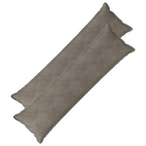 vidaXL Kissen mit Kissen HOUTEN 2 Stk. Hellgrau Samt